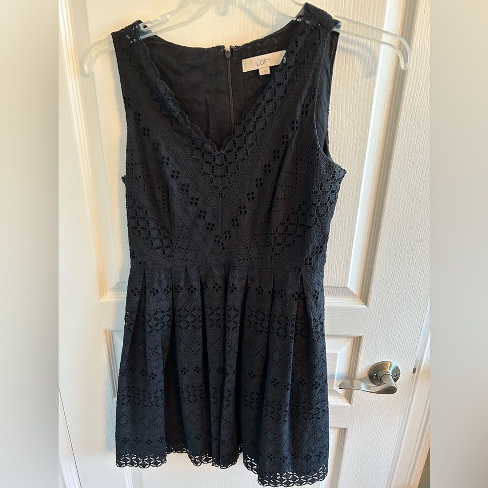 Loft eyelet dress